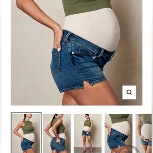 Blanqi Women's Maternity Jean Shorts Size 8 Full Panel